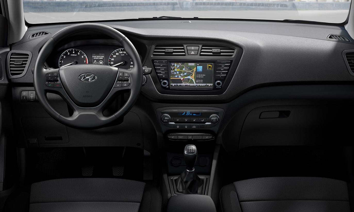 Interior hyundai i20 rent a car Ibiza