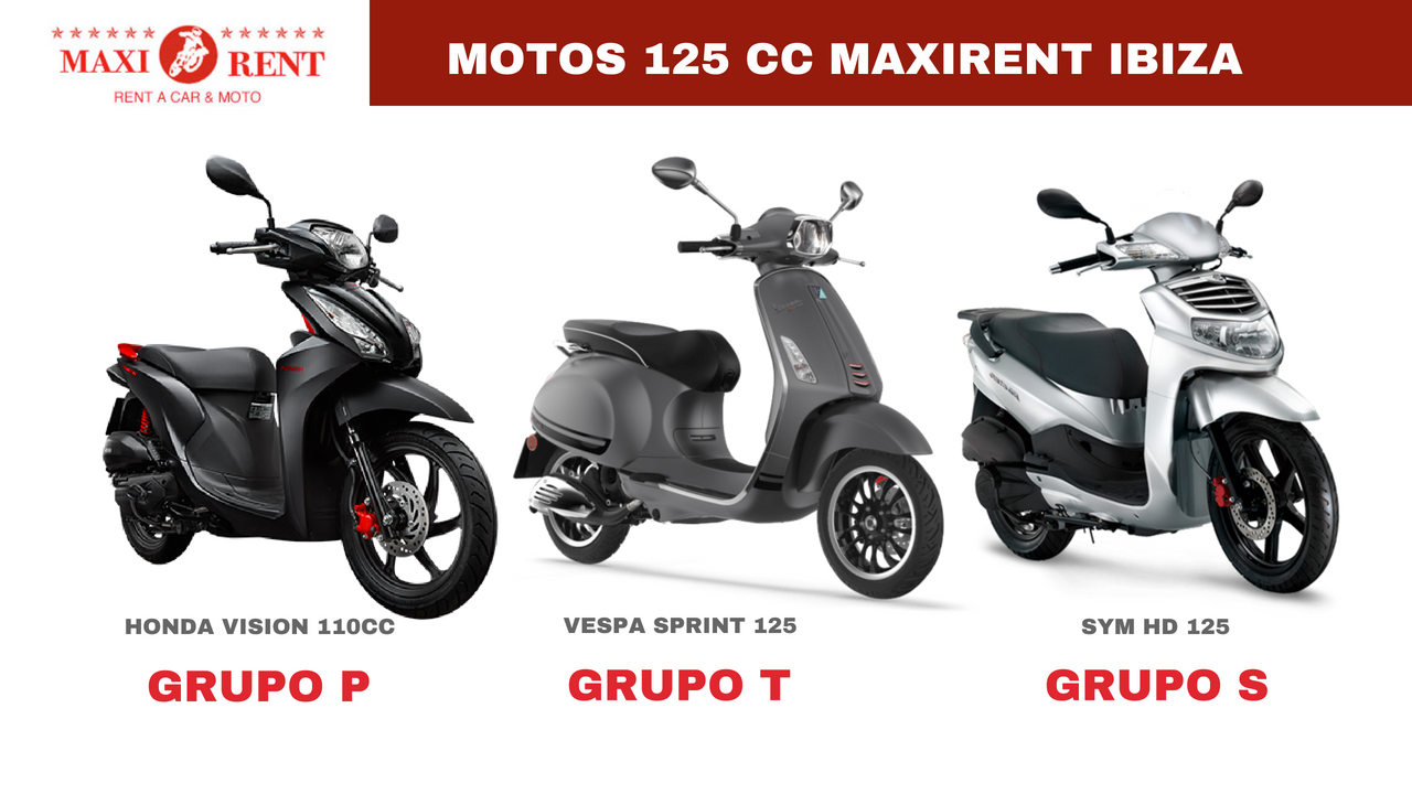 comparativa motos alquiler moto Ibiza